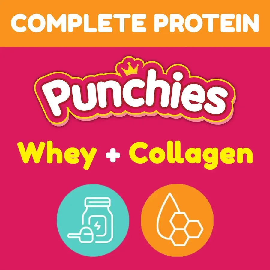 Original kids protein gummies: Punchies protein gummies with whey and collagen